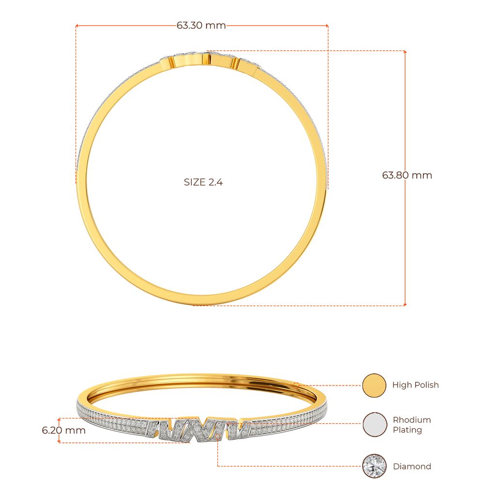 Undo Redo Diamond Bangles