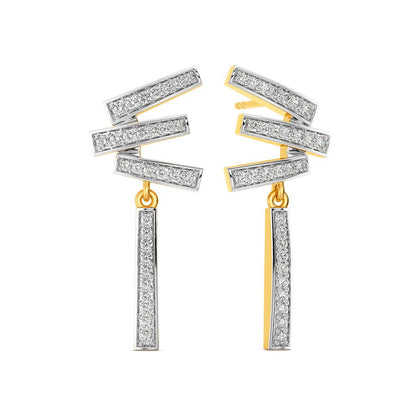 Tilt Shift Diamond Earrings