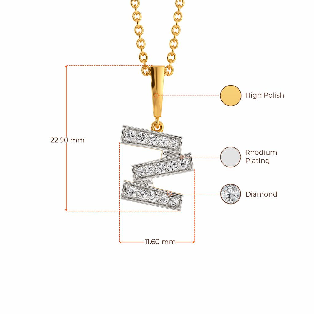 Tilt Shift Diamond Pendants
