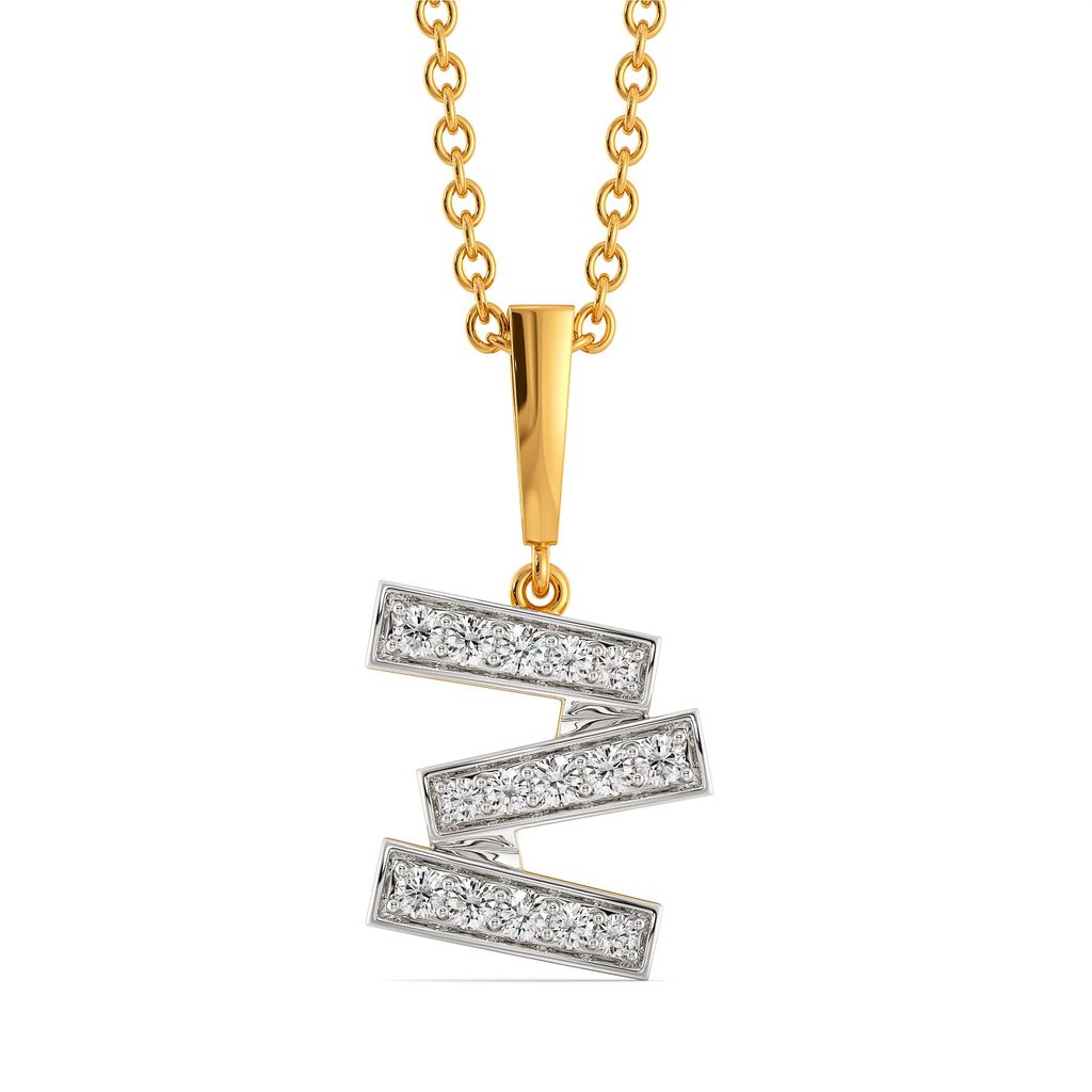 Tilt Shift Diamond Pendants