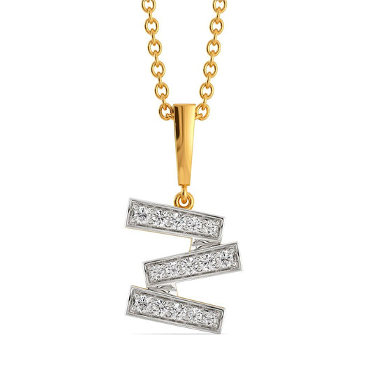 Tilt Shift Diamond Pendants