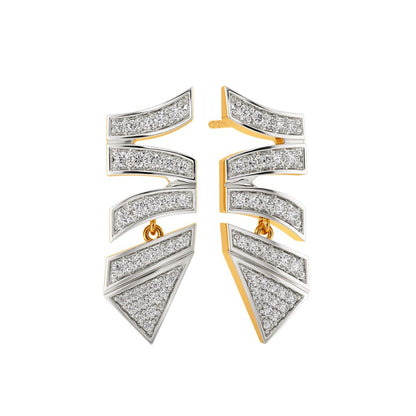Edge On Diamond Earrings