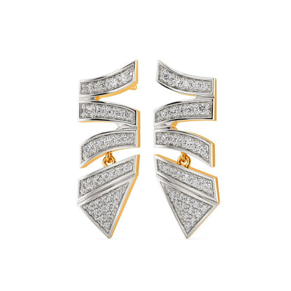 Edge On Diamond Earrings