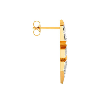 Edge On Diamond Earrings