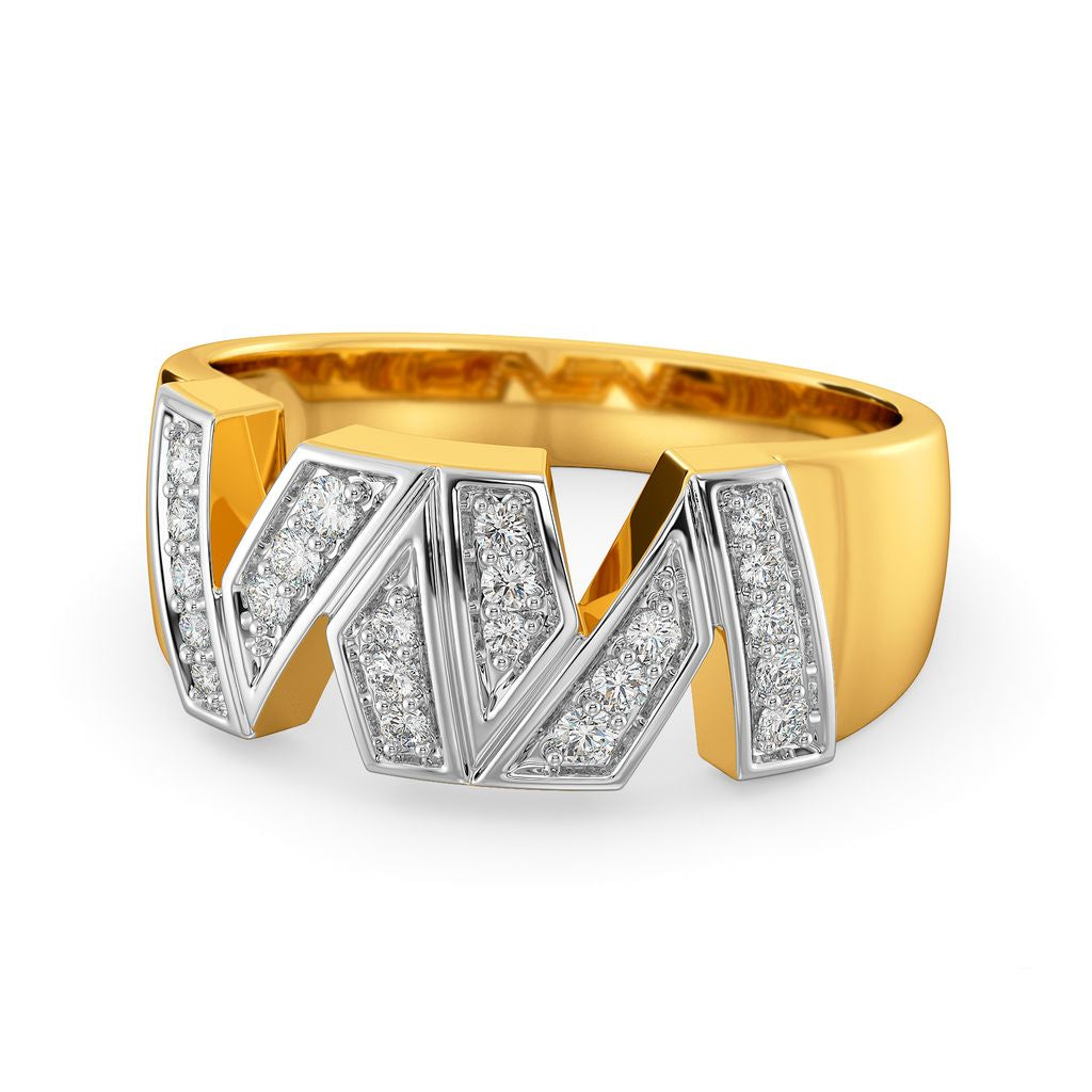Contemporary Poise Diamond Rings