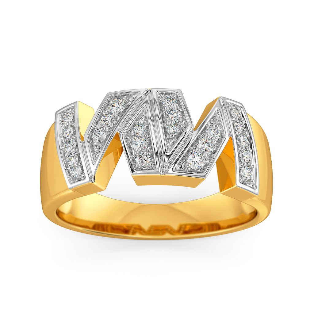 Contemporary Poise Diamond Rings