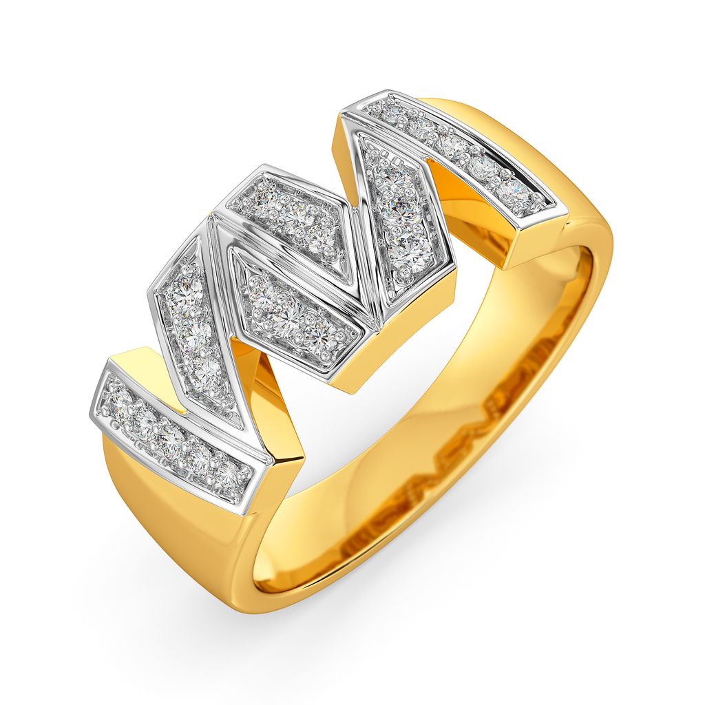 Contemporary Poise Diamond Rings