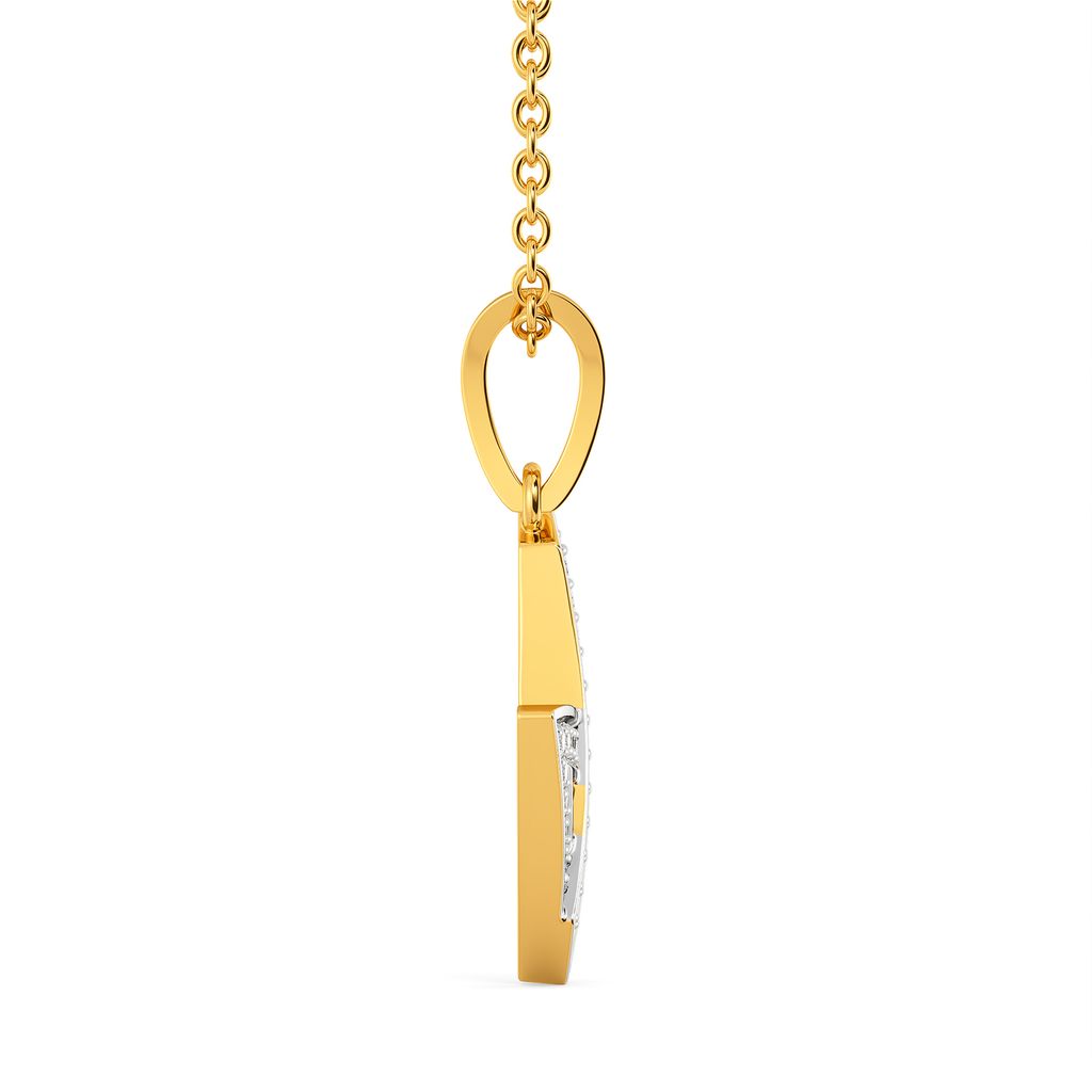 Slant Statements Diamond Pendants
