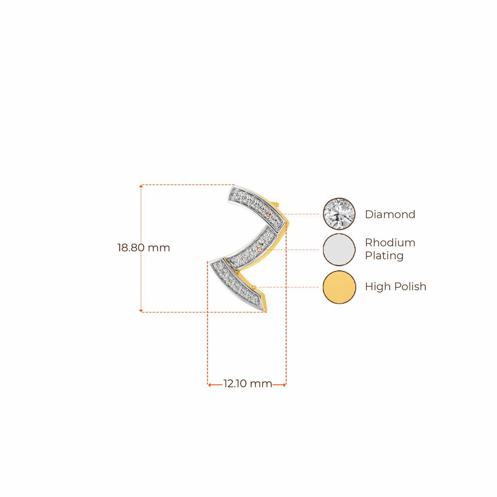 Work Zest Diamond Earrings