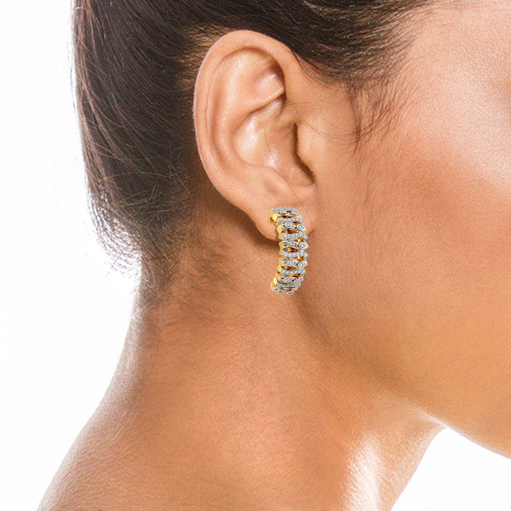 Love Over Sized Diamond Earrings