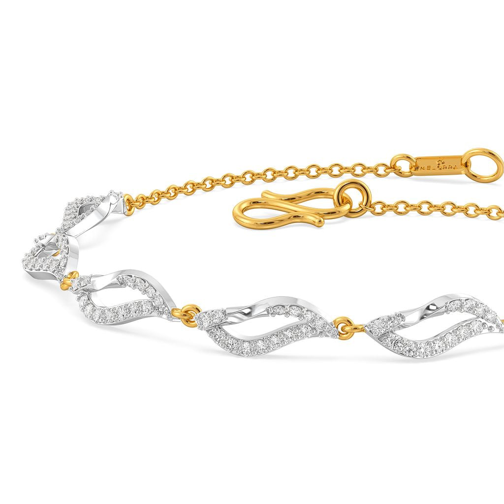 Button-up Femme Diamond Bracelets