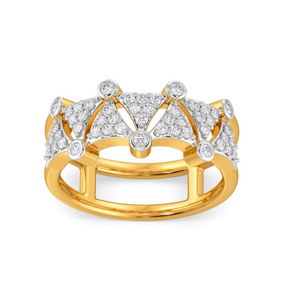 Double Subtle Diamond Rings