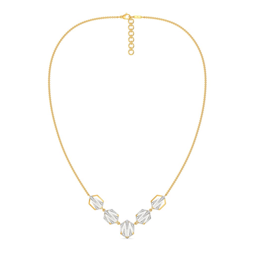 Sharp N Chic Diamond Necklaces
