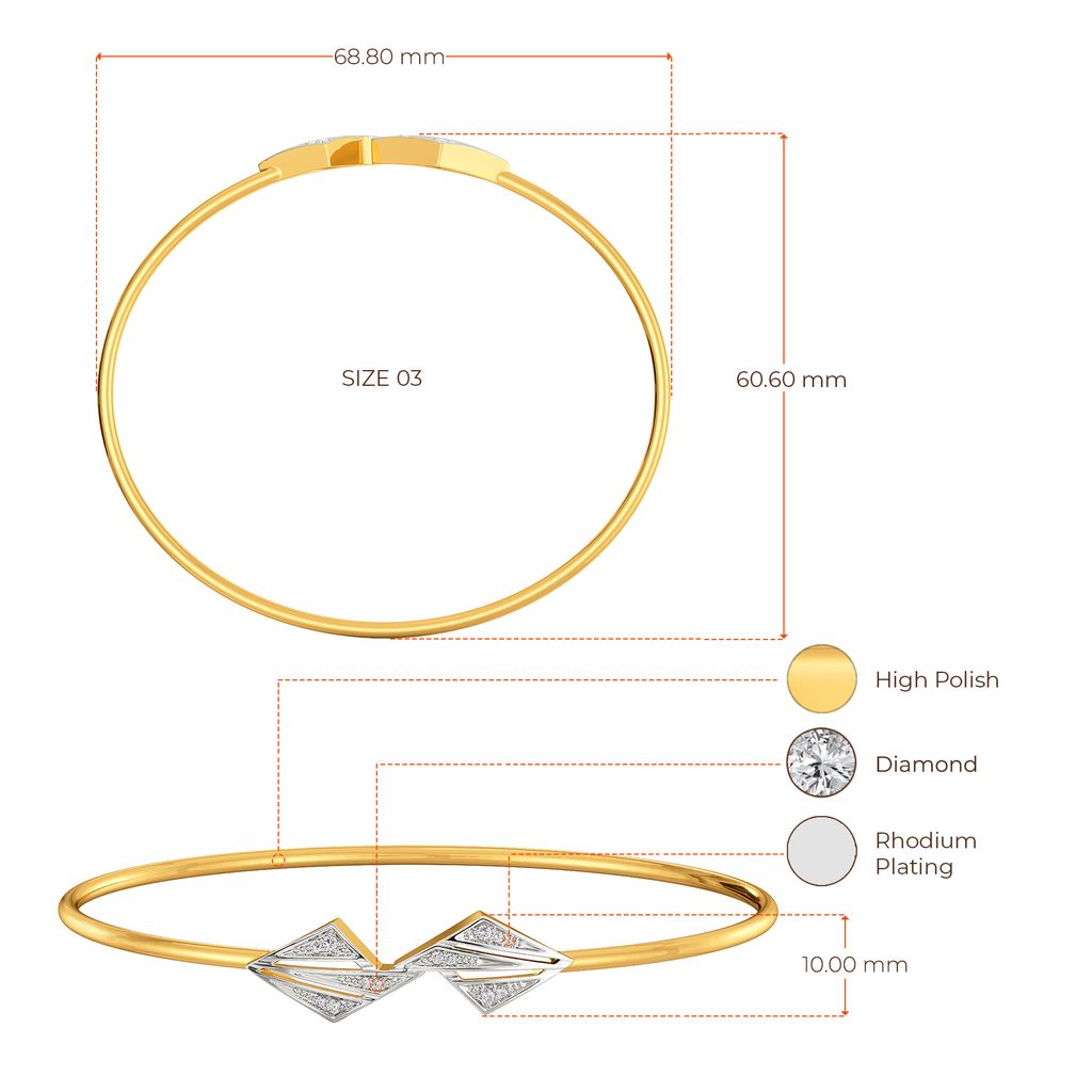 Sculpted for You Diamond Bangles