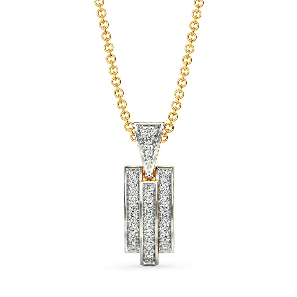 Toned Chic Diamond Pendants
