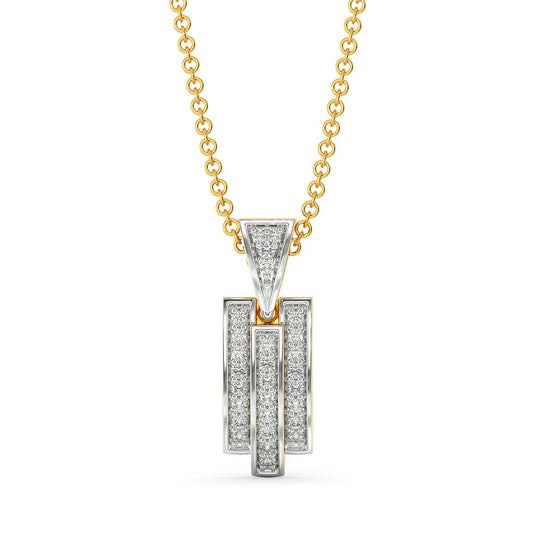 Toned Chic Diamond Pendants