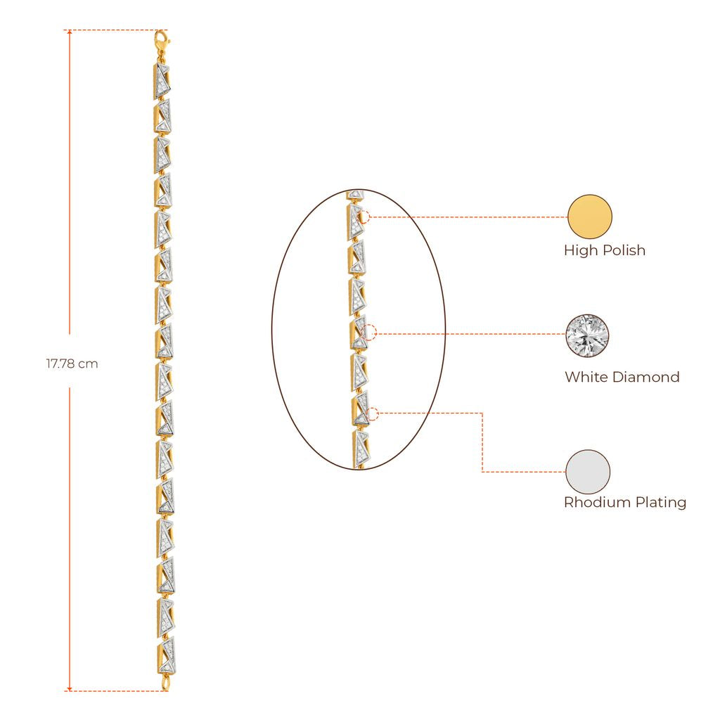 Tone in Tune Diamond Bracelets