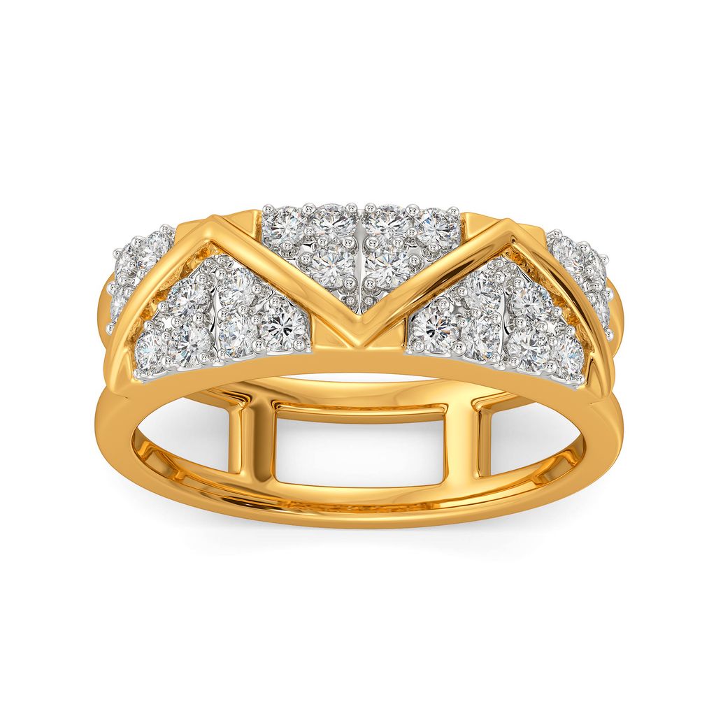 Sporty Chic Diamond Rings