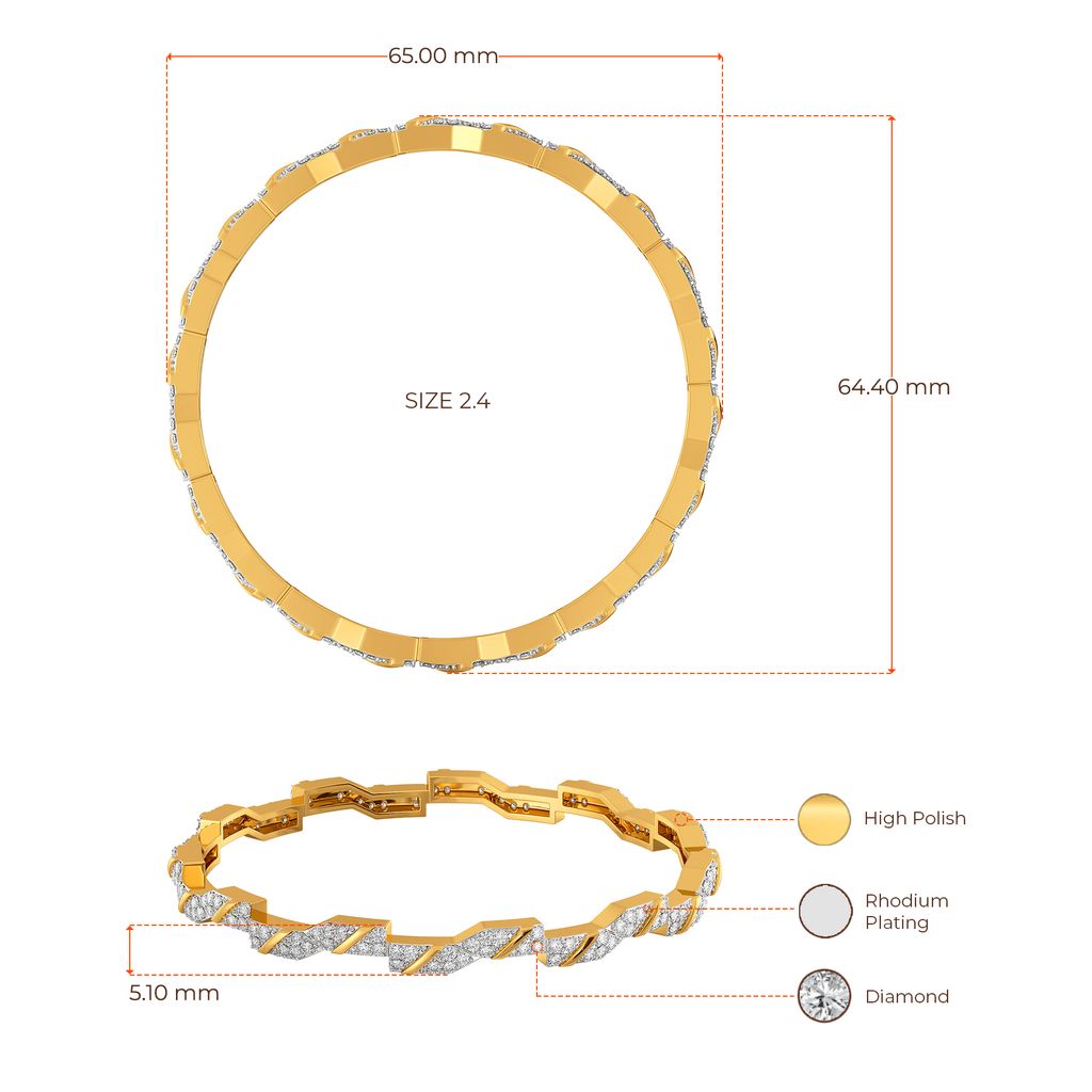 Active Adapt Diamond Bangles