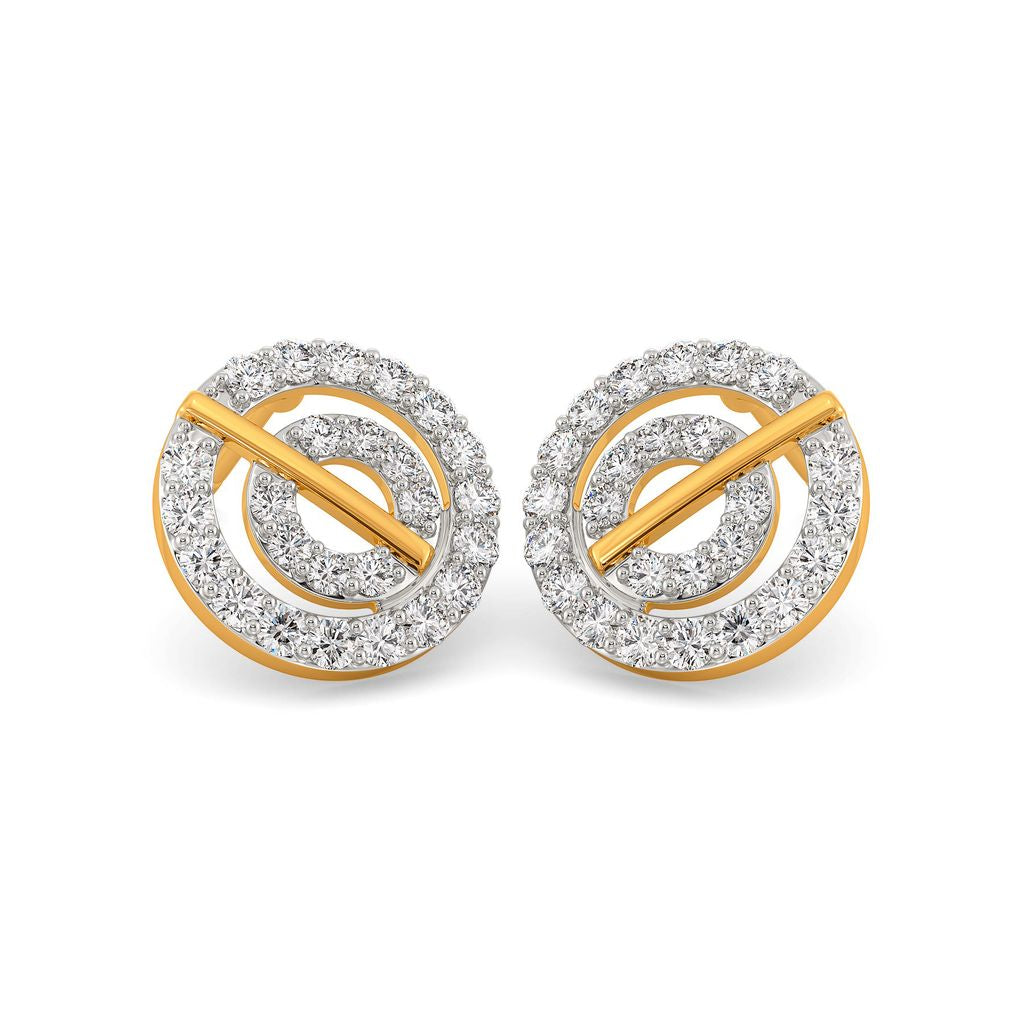 Hula Hoop Habit Diamond Earrings