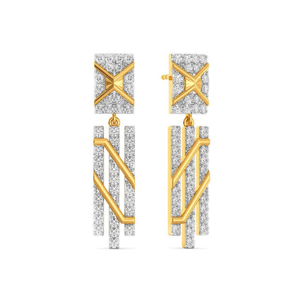 Treadmill Drill Diamond Earrings
