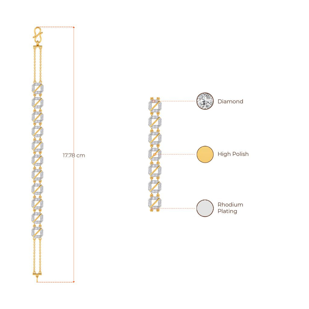 Track Suit Up Diamond Bracelets