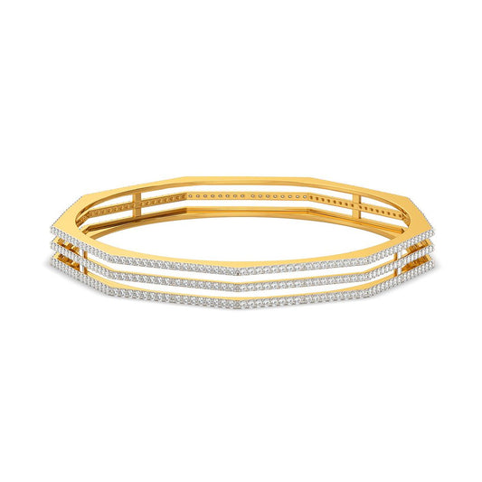 Nooks of Three Diamond Bangles