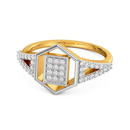 Sharp Gussets Diamond Rings