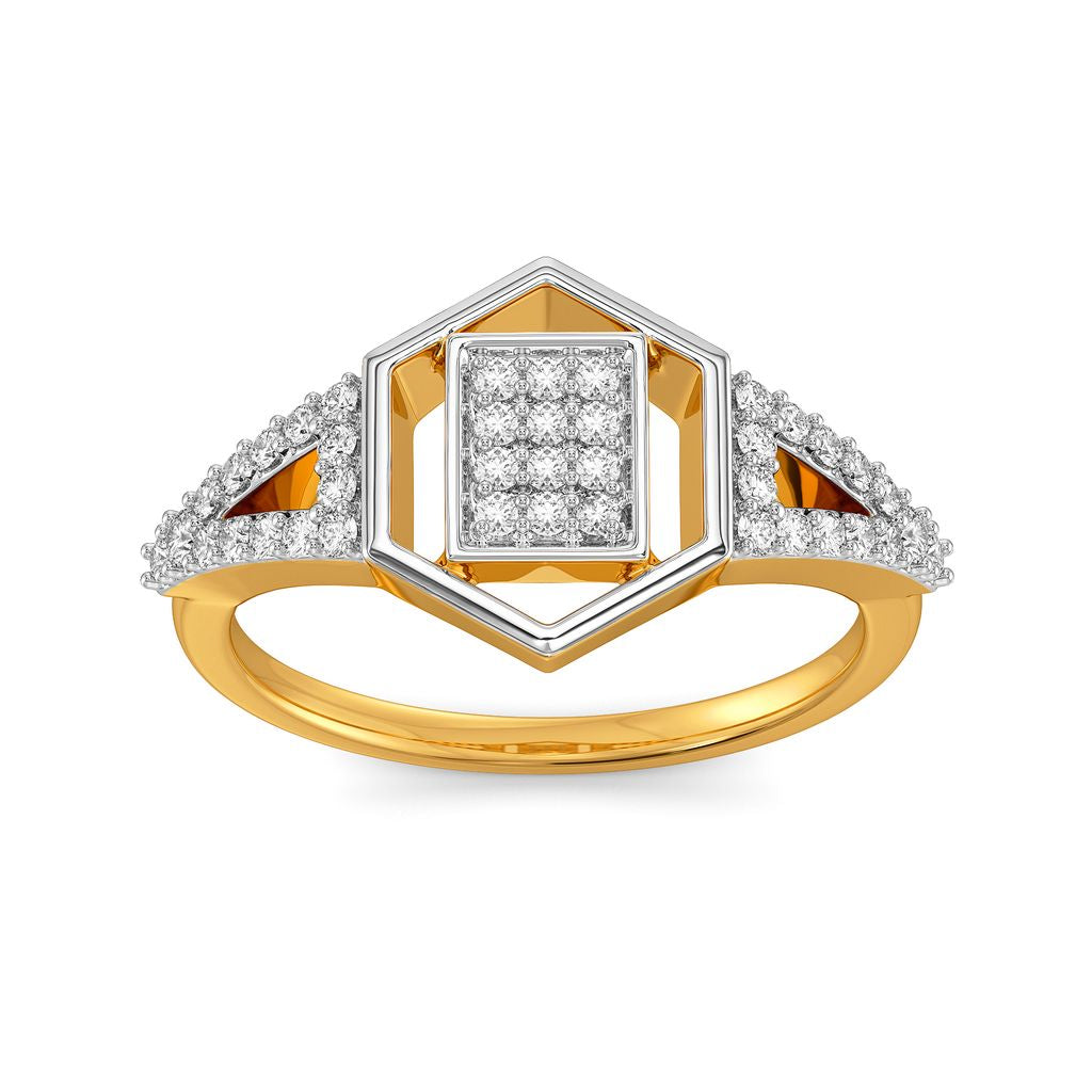 Sharp Gussets Diamond Rings