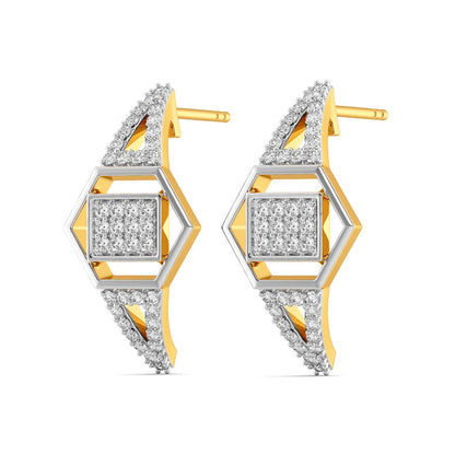 Sharp Gussets Diamond Earrings
