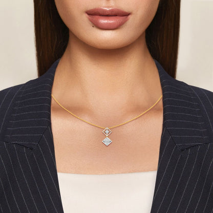 Strap Staple Diamond Pendants