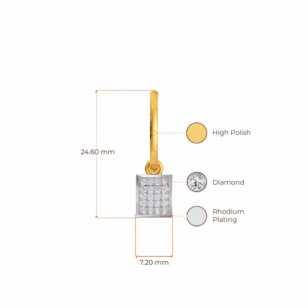 Flap Flex Diamond Earrings
