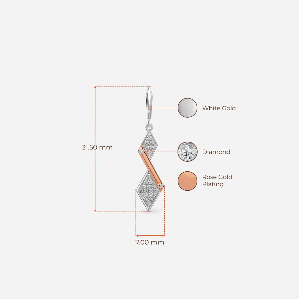 Leather Love Diamond Earrings