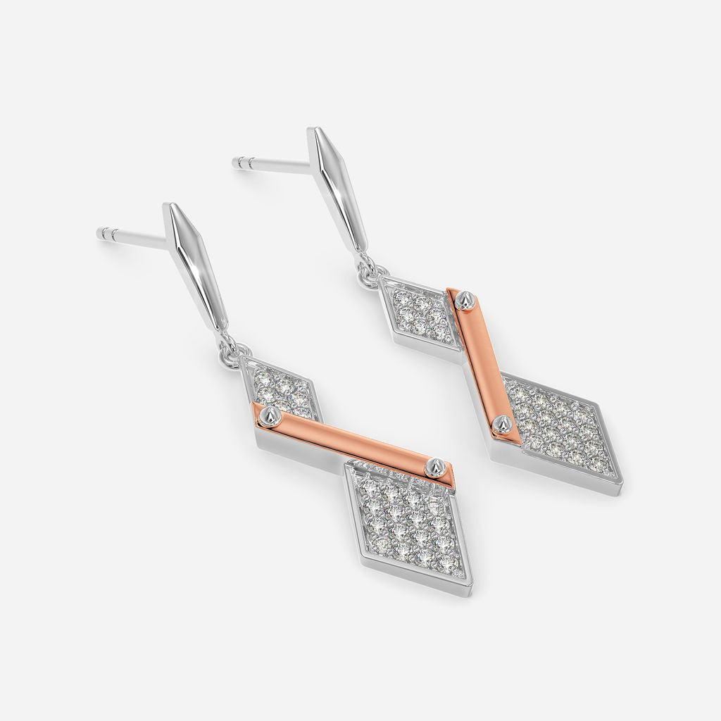 Leather Love Diamond Earrings