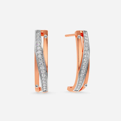 Motor Head Diamond Earrings