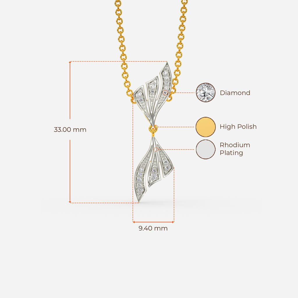 Aqua Fins Diamond Pendants