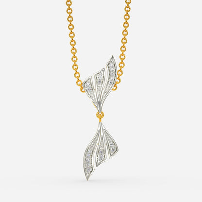 Aqua Fins Diamond Pendants