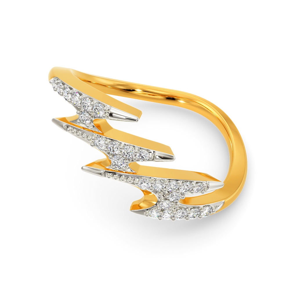 Blue Flame Diamond Rings