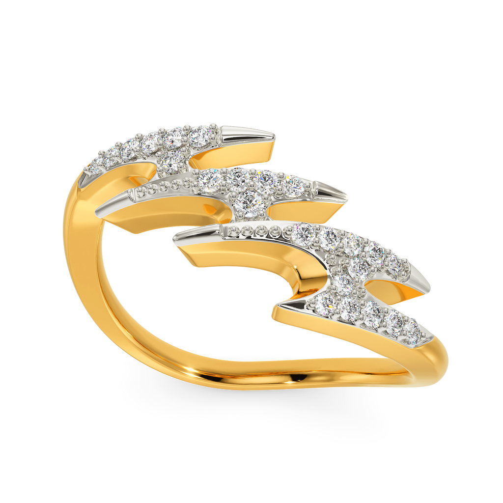 Blue Flame Diamond Rings