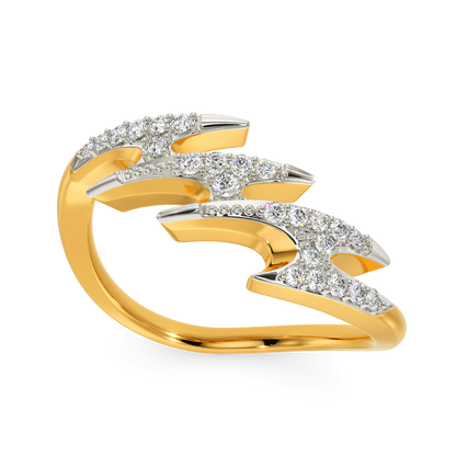 Blue Flame Diamond Rings