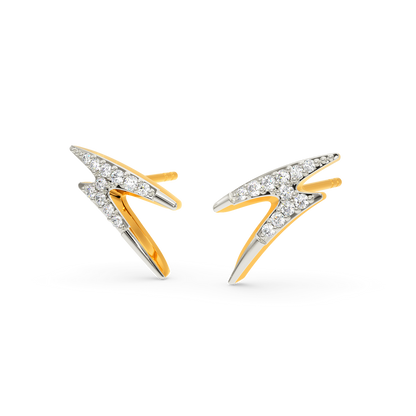 Blue Flame Diamond Earrings