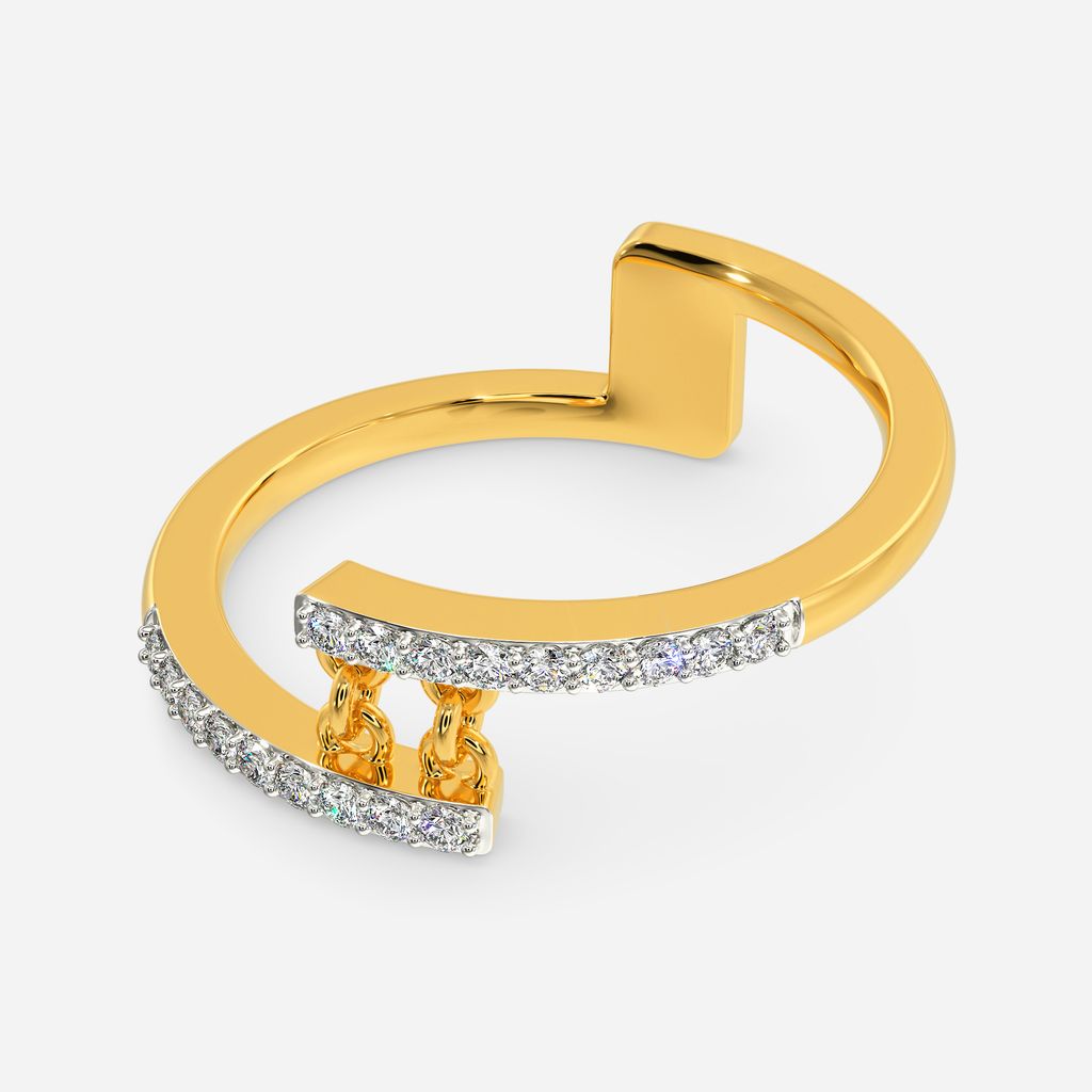 Playful Fringe Diamond Rings