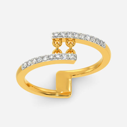 Playful Fringe Diamond Rings