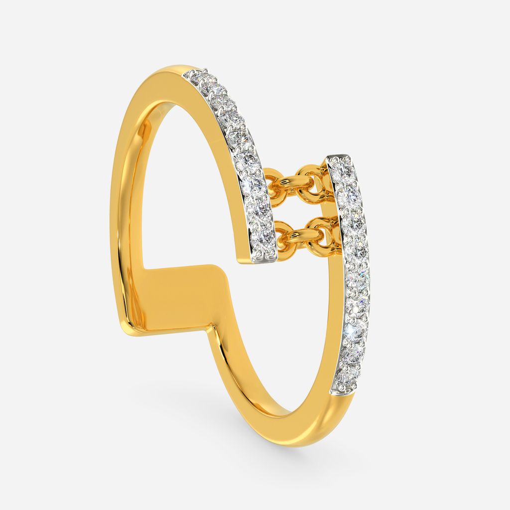 Playful Fringe Diamond Rings