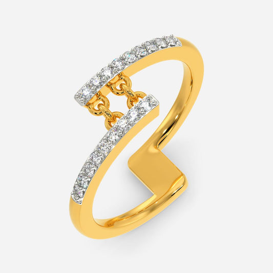 Playful Fringe Diamond Rings