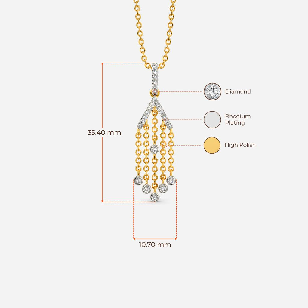 Whimsy Fringe Diamond Pendants