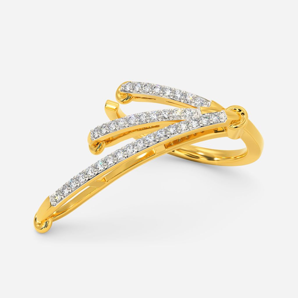 Zippered Lace Diamond Rings