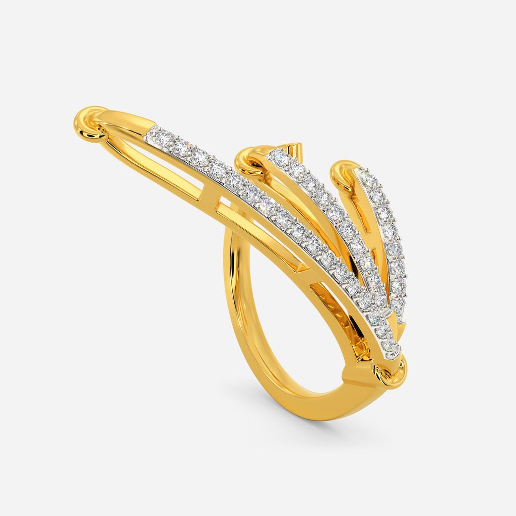 Zippered Lace Diamond Rings