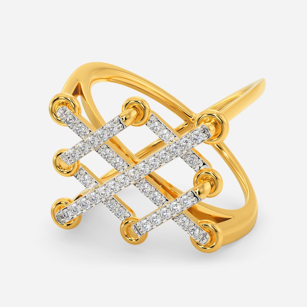 Hidden Knot Lace Diamond Rings