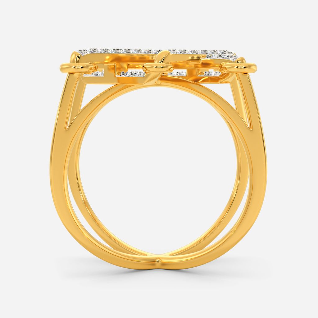 Hidden Knot Lace Diamond Rings